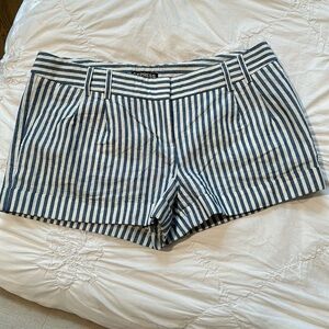 Express Stripe Linen Blend Shorts